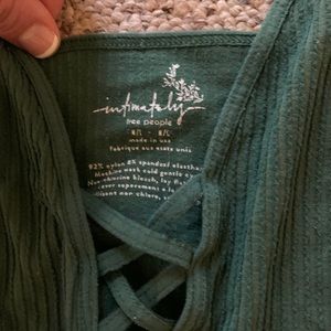 Free people green tank top